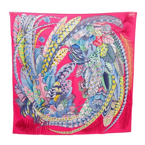 plumes en fete hermes|plumes en fete scarf.